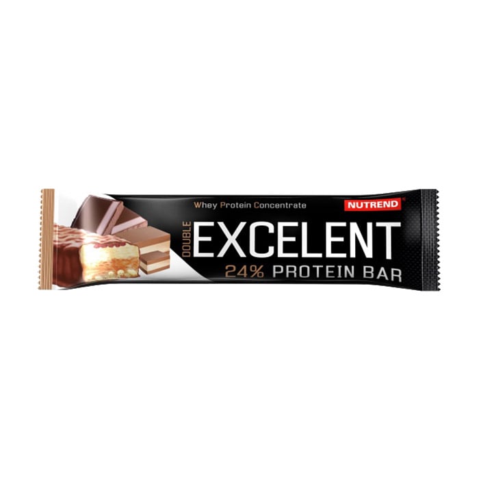 Протеїновий батончик Nutrend Double Excelent 24% Protein Bar Шоколад і нуга з журавлиною, 85 г