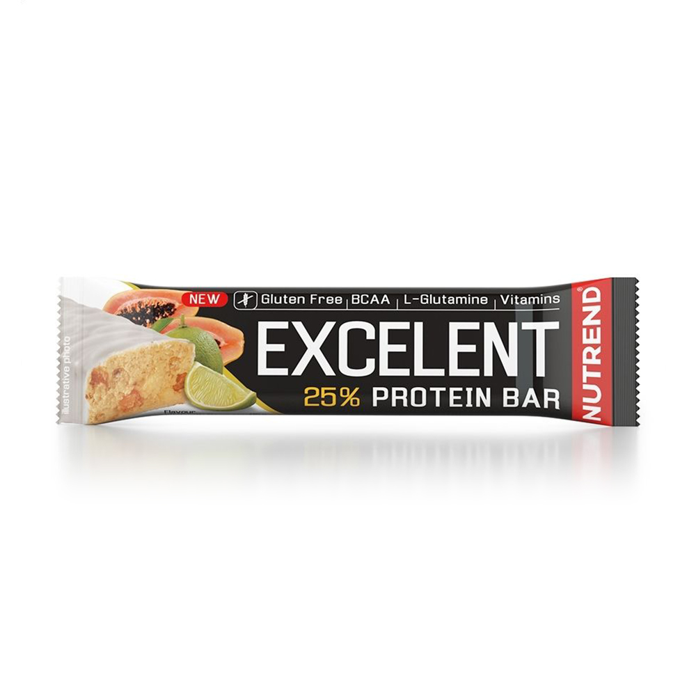 Протеїновий батончик Nutrend Excelent 25% Protein Bar Лайм + папайя, 85 г