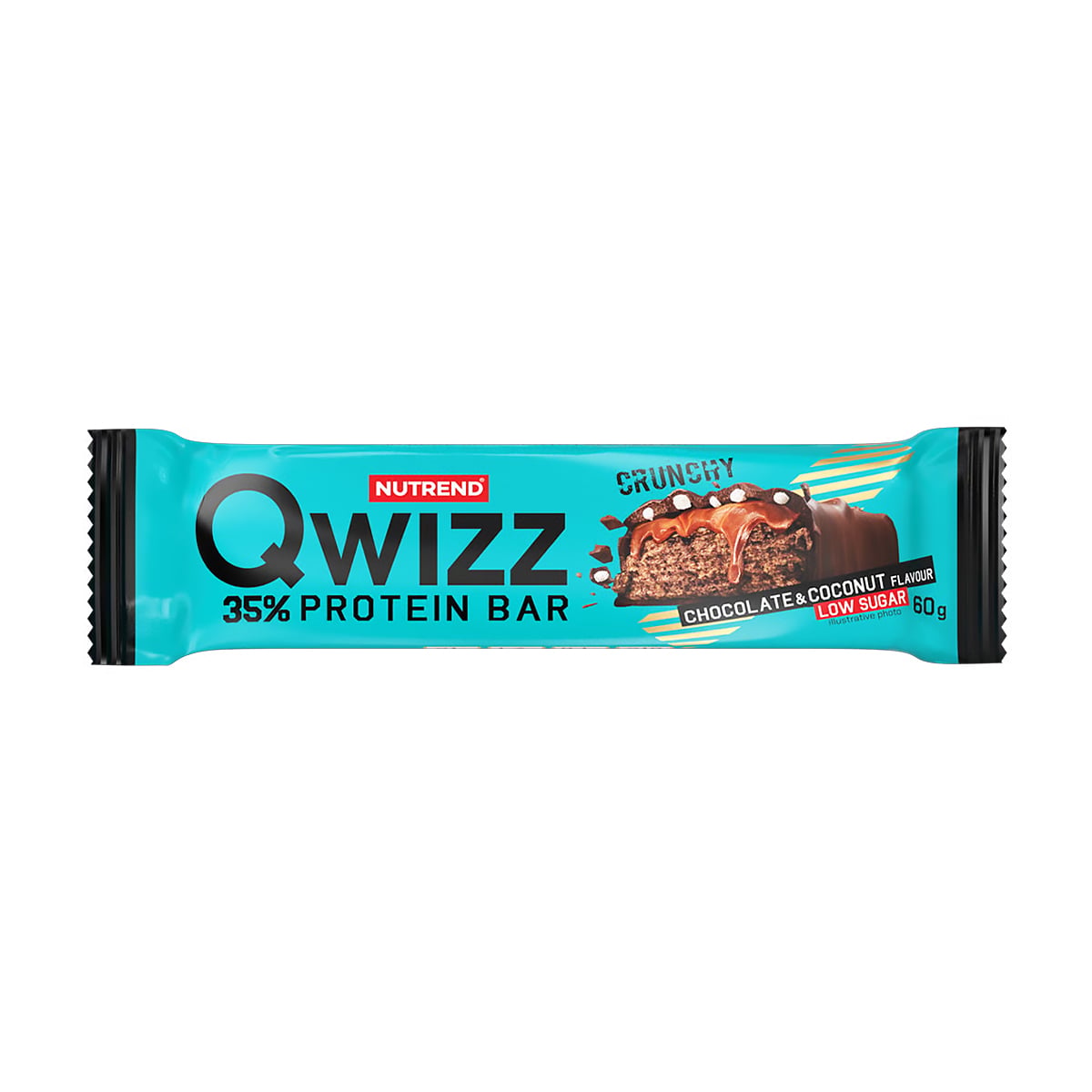 Протеїновий батончик Nutrend Qwizz Protein 35% Bar зі смаком шоколаду та кокосу, 60 г